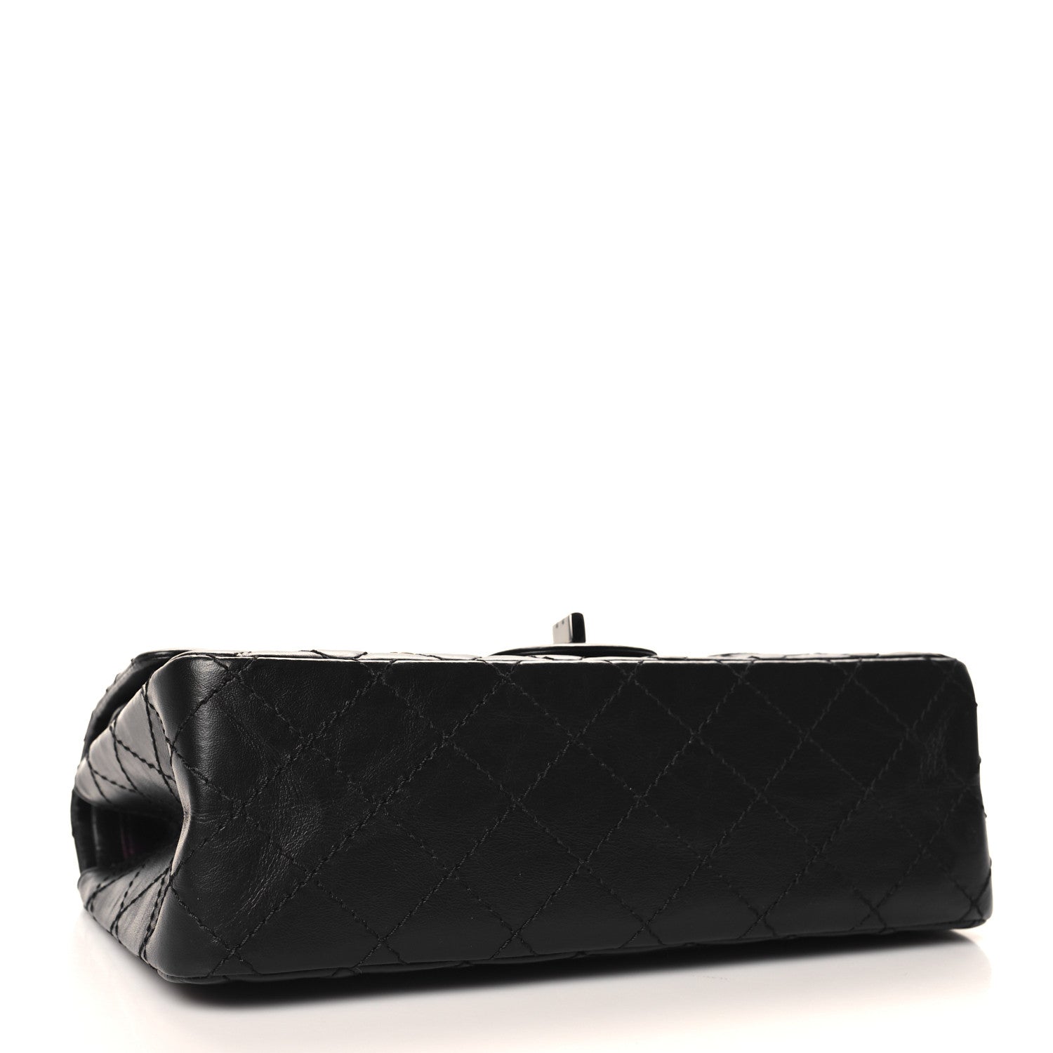 Chanel Aged Calfskin Space Charms 2.55 Reissue 225 Flap Black 4 of 10