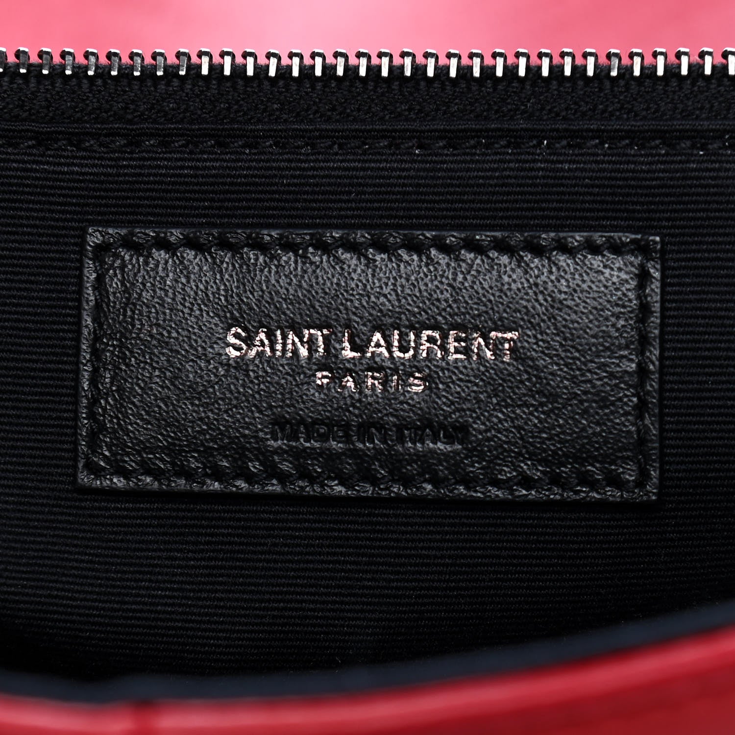 Saint Laurent Lambskin Patchwork Monogram Large Jamie Red 17 of 25