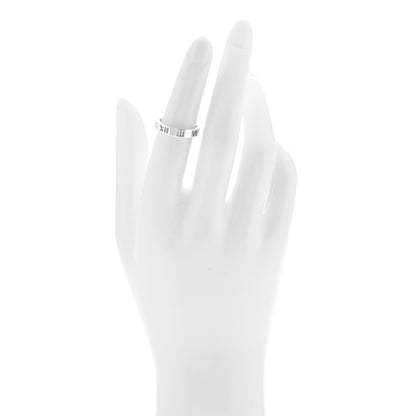 Tiffany Sterling Silver Narrow Atlas Pierced Ring 50 5.25 2 of 5