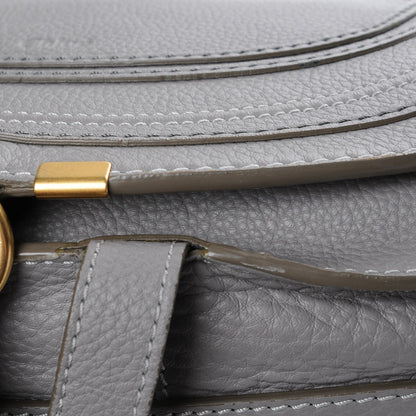 Chloe Calfskin Medium Marcie Round Crossbody Bag Cashmere Grey 8 of 9