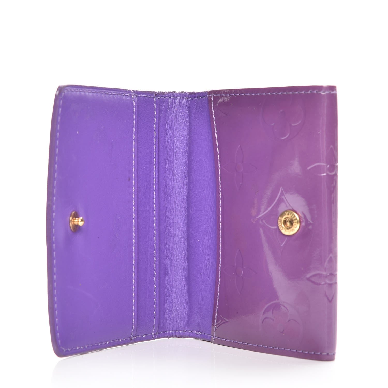 Louis Vuitton Vernis Elise Wallet Purple 7 of 7