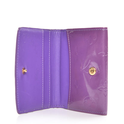 Louis Vuitton Vernis Elise Wallet Purple 7 of 7