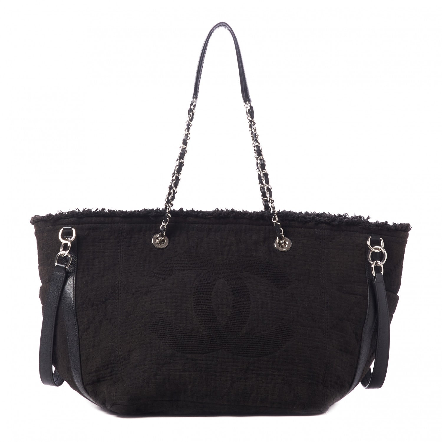 Chanel Canvas Medium Double Face Tote Black 1 of 9