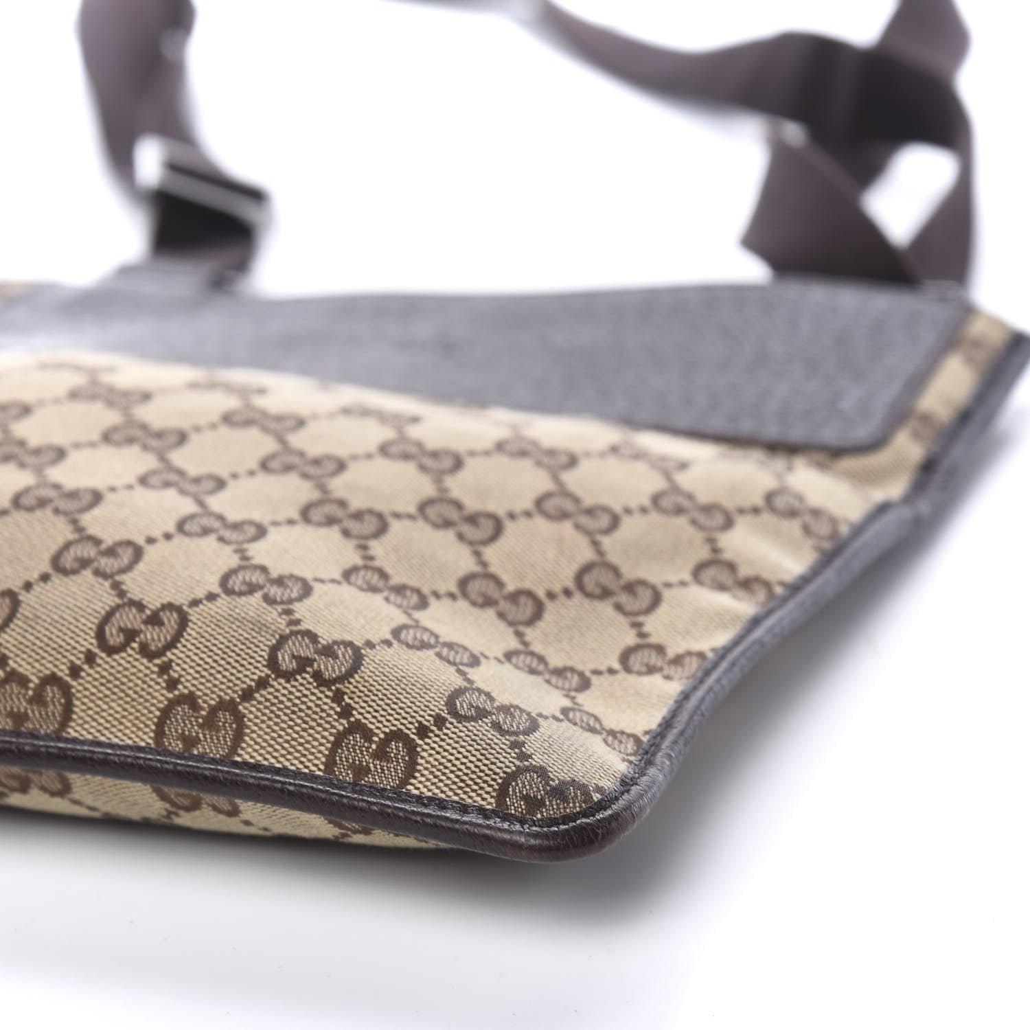 Gucci Monogram Messenger Crossbody Bag Dark Brown 8 of 11