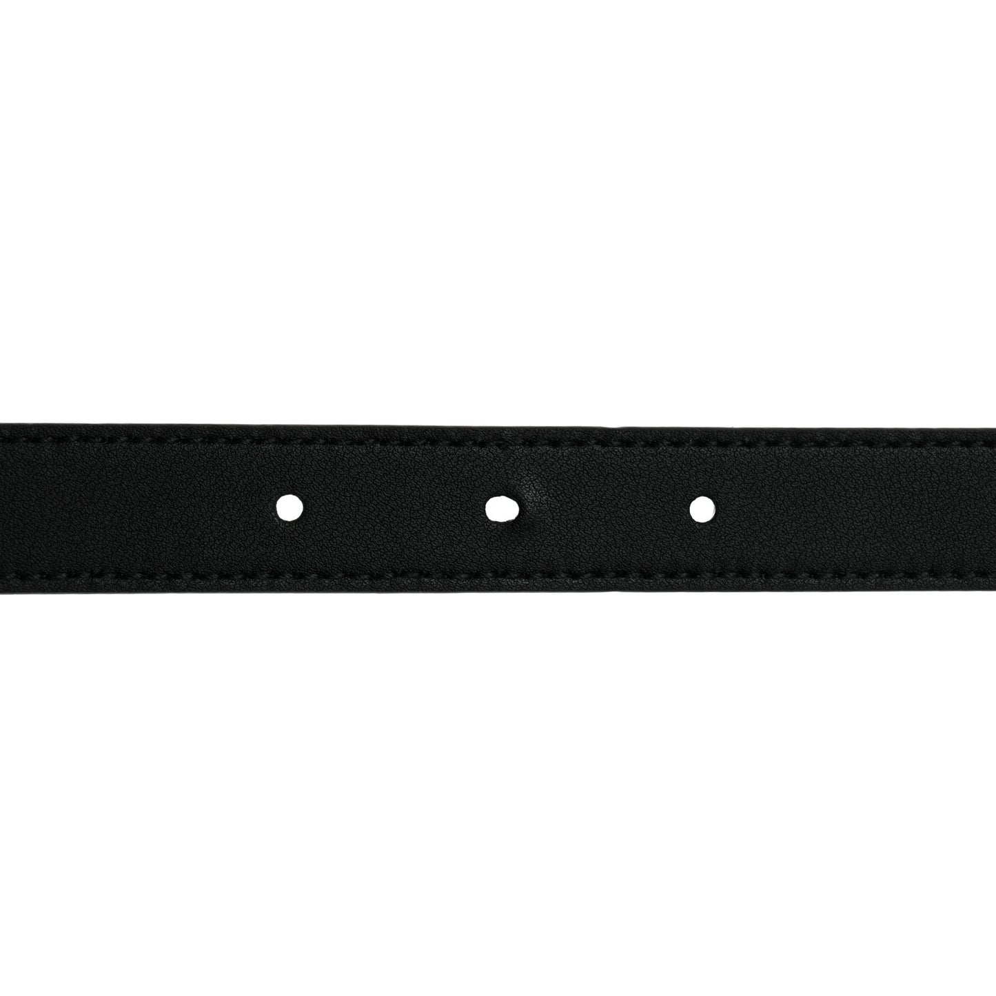 Textured Dollar Calfskin Double G Strawberry Thin Belt 85 34 Black