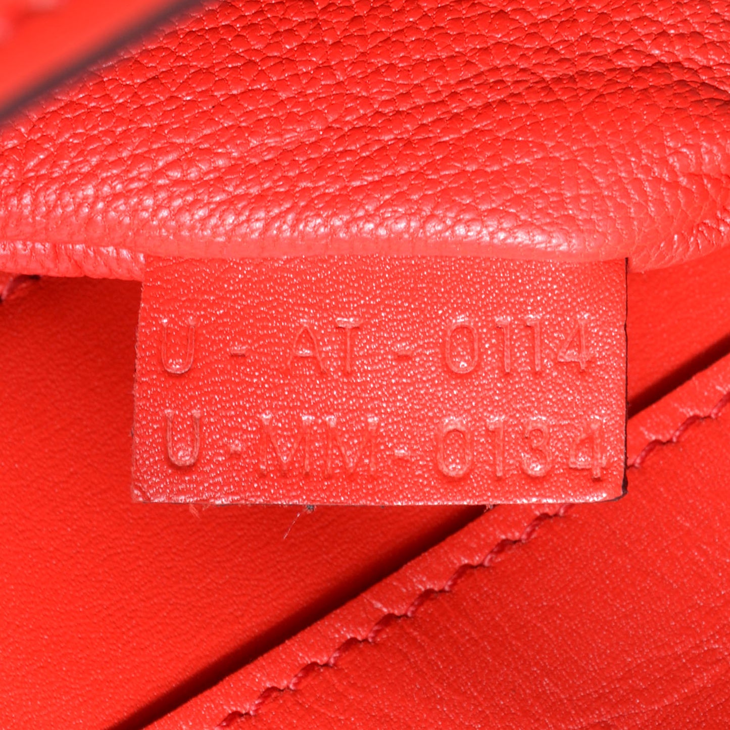 Palmelato Leather Mini Luggage Bag Vermillion