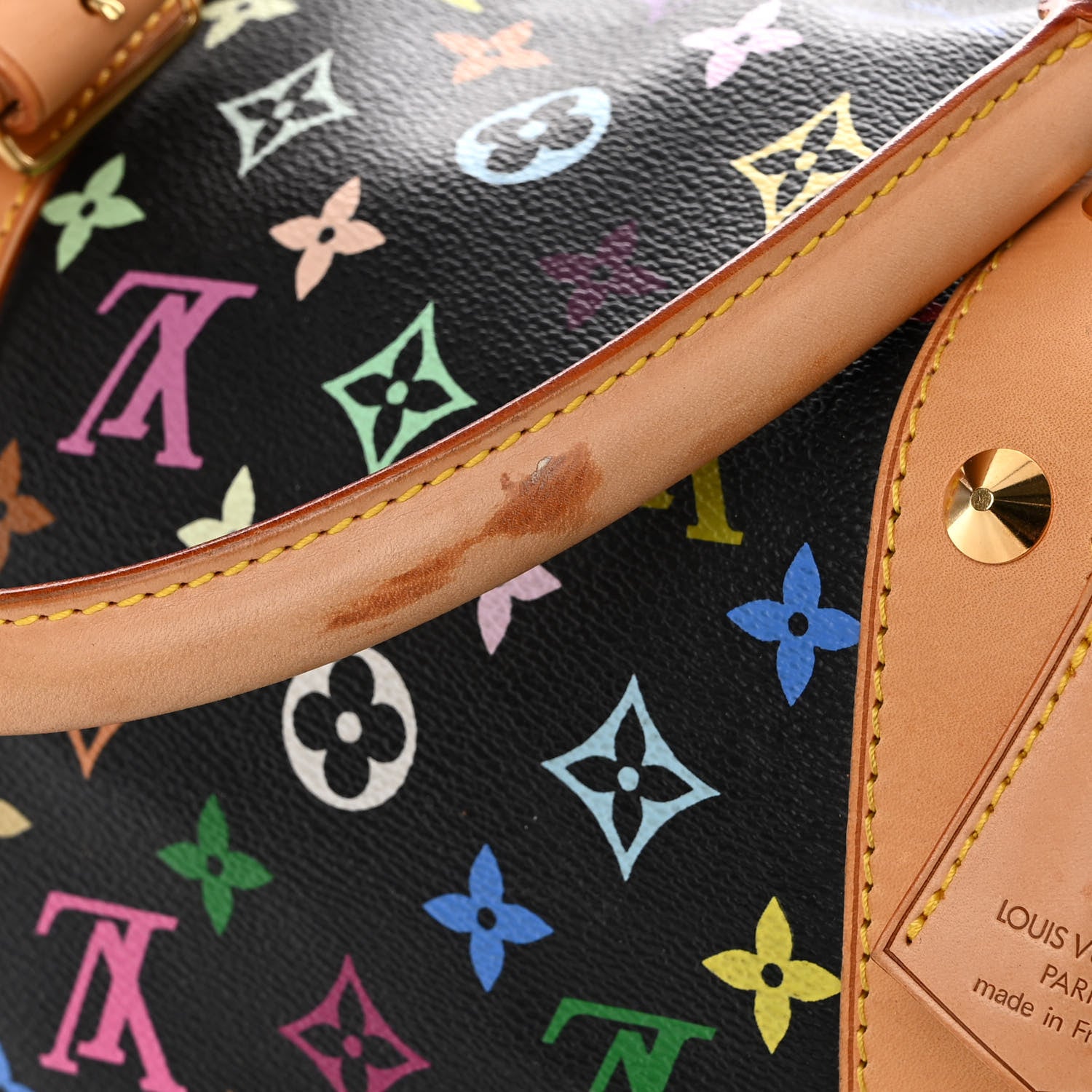 Louis Vuitton Monogram Multicolor Keepall 45 Black 12 of 14