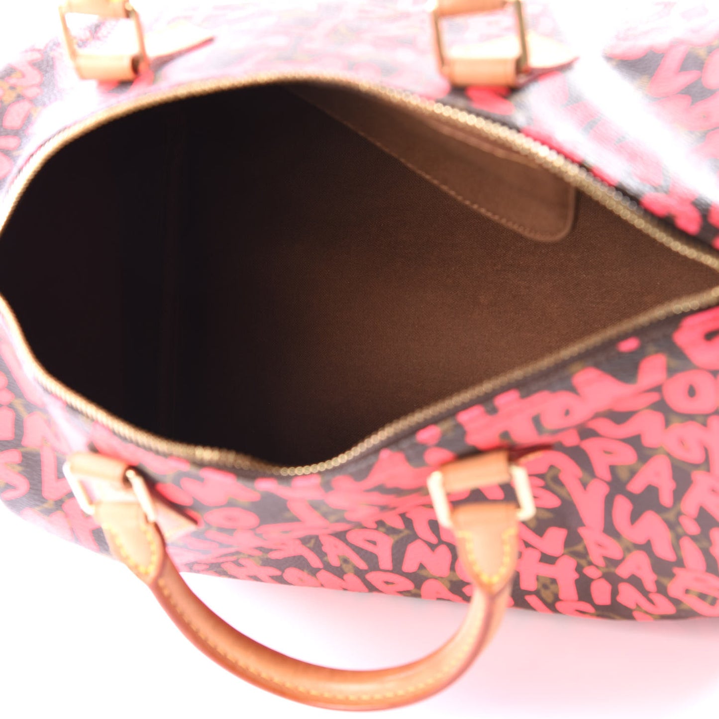 Monogram Graffiti Speedy 30 Fuchsia