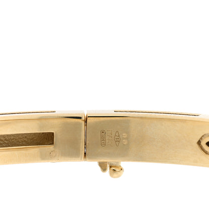 Roberto Coin 18K Yellow Gold Narrow Love in Verona Bangle Bracelet 4 of 5