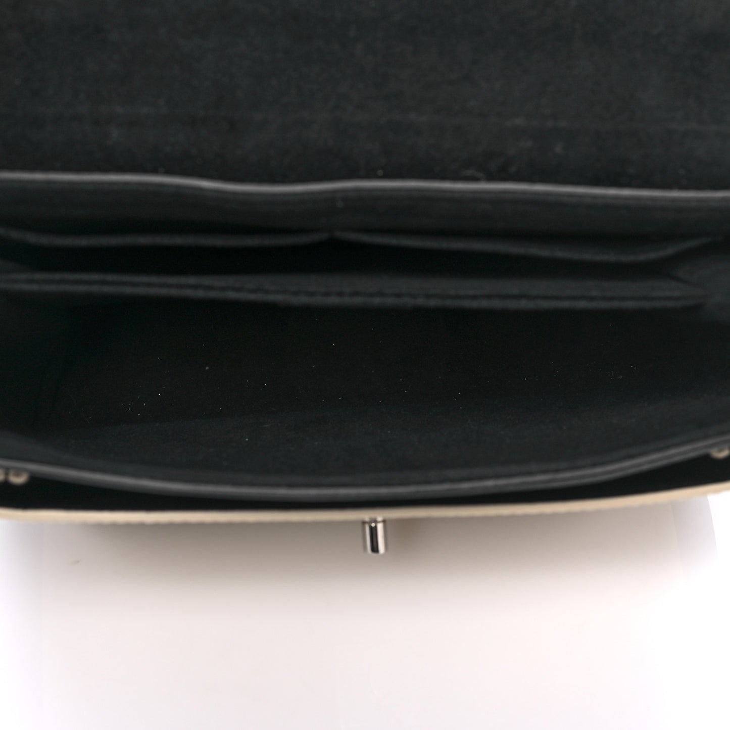Soft Calfskin My Lockme Top Handle Vanille Black