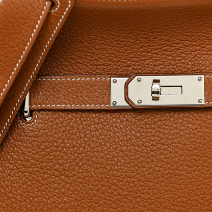 Hermes Taurillon Clemence Jypsiere 34 Gold 6 of 21