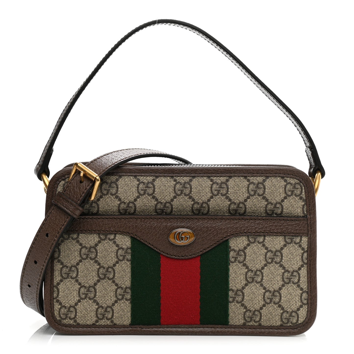 GG Supreme Monogram Web Ophidia Crossbody Bag Beige New Acero