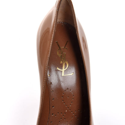 Saint Laurent Patent Moon Calf Cleo 105 Pump 38 Flesh 7 of 8