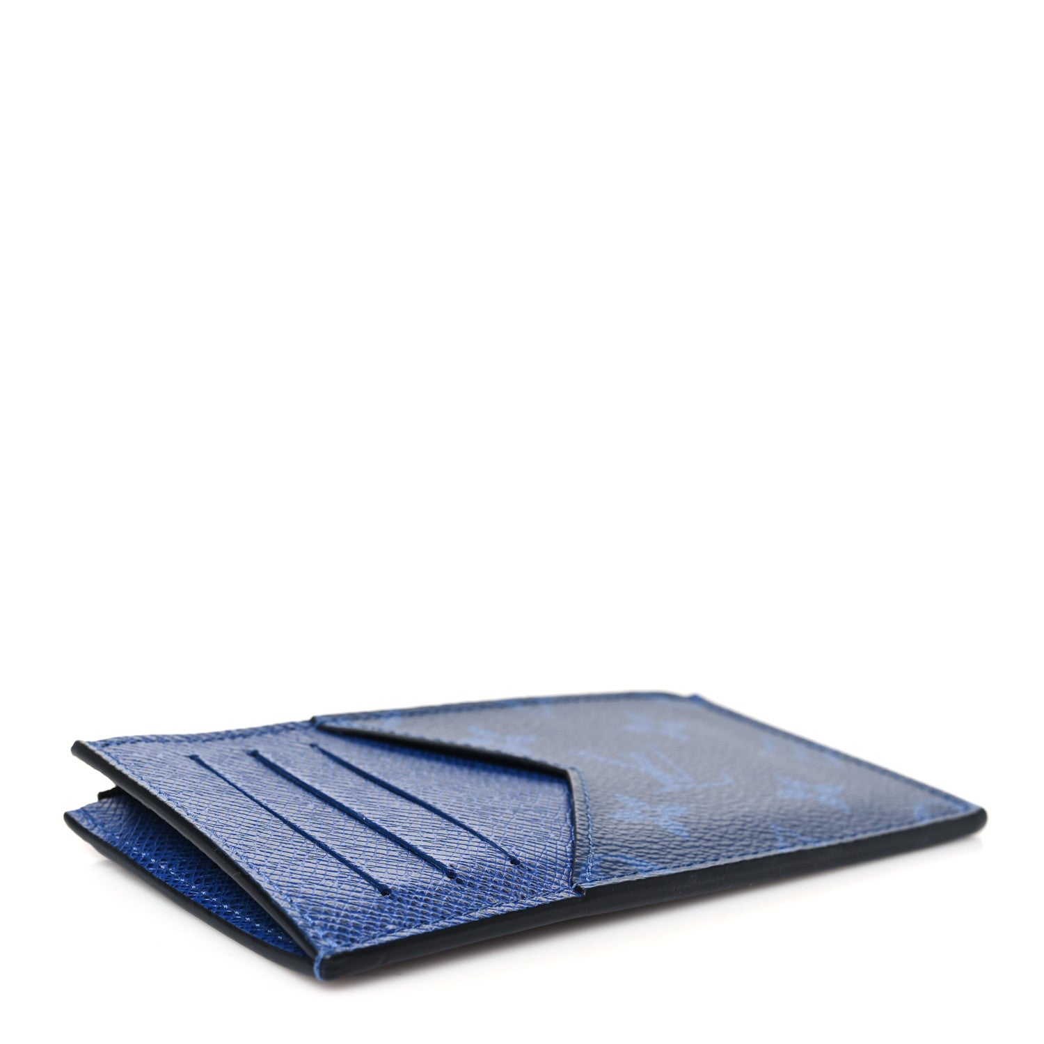 Louis Vuitton Monogram Taiga Coin Card Holder Cobalt 4 of 8