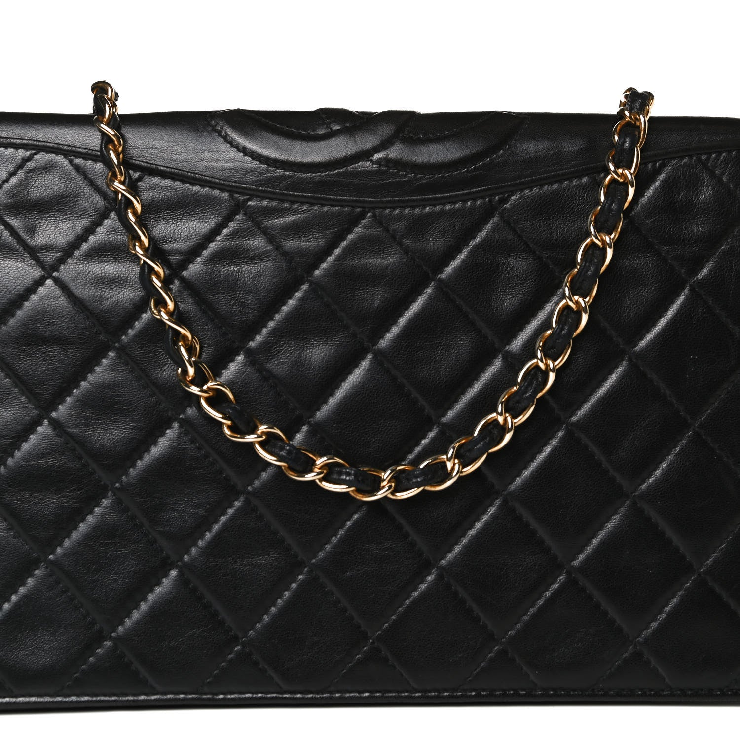 Chanel Lambskin Quilted CC Small Single Flap Black 7 of 16