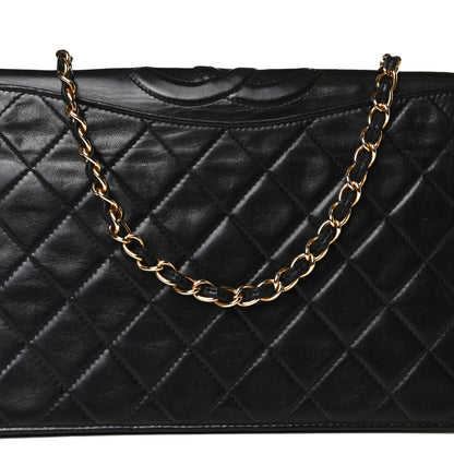 Chanel Lambskin Quilted CC Small Single Flap Black 7 of 16