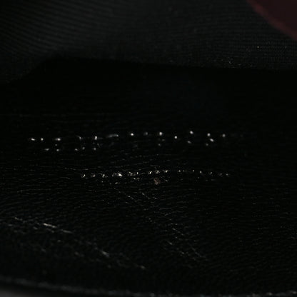Saint Laurent Velvet Y Quilted Monogram Small Loulou Chain Satchel Burgundy 7 of 10