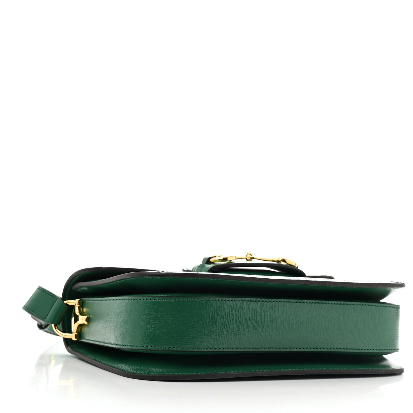 Azalea Calfskin Horsebit 1955 Shoulder Bag New Shamarock Emerald