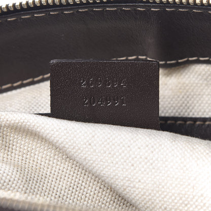 Gucci Monogram Web Mayfair Top Handle Satchel Dark Brown 7 of 19