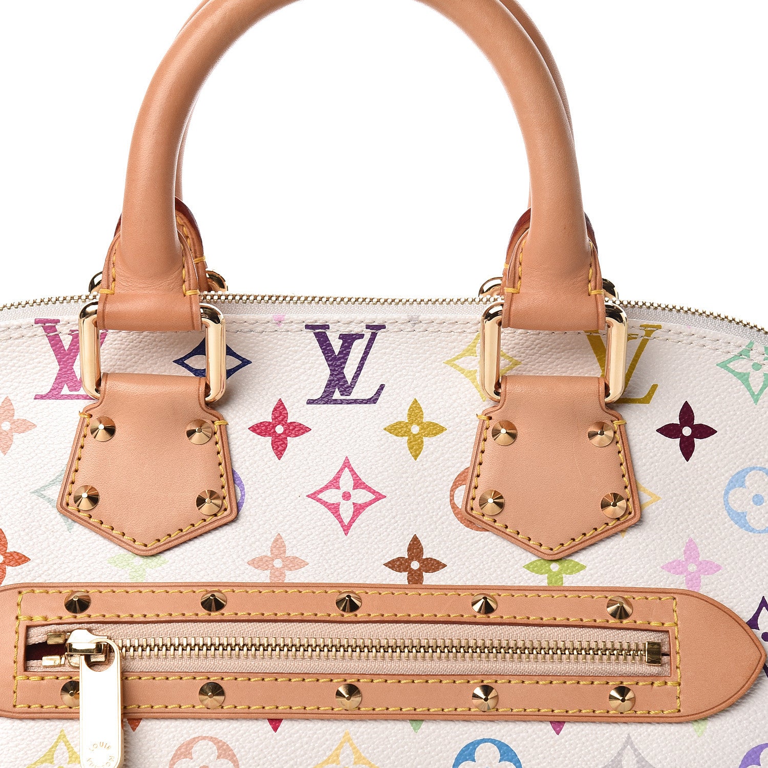 Louis Vuitton Monogram Multicolor Alma White 11 of 12