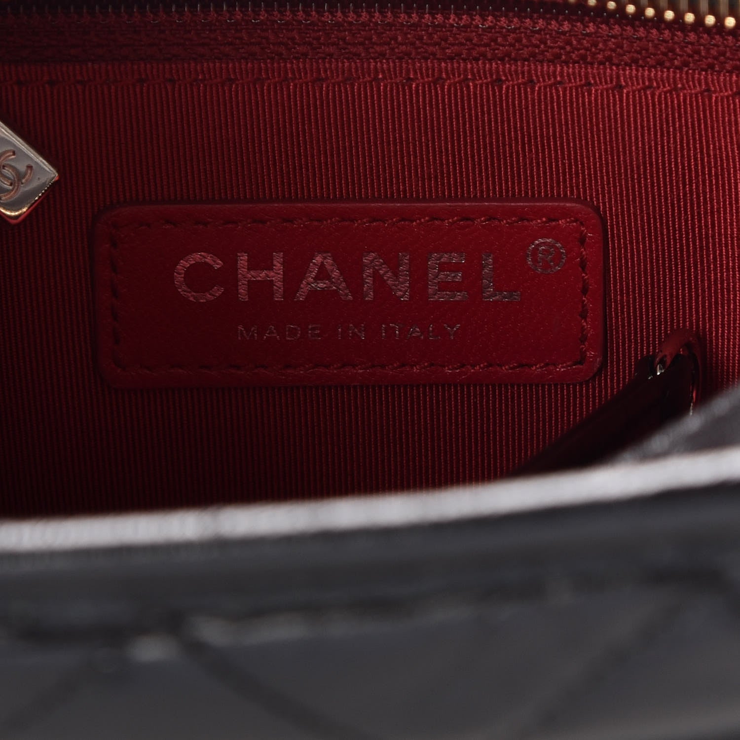 Chanel Aged Calfskin Quilted Small Gabrielle Hobo Black 8 of 10