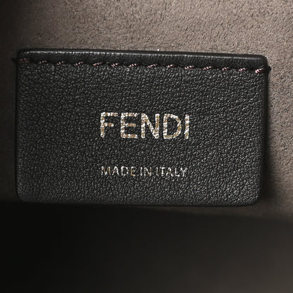 Fendi Vitello Liberty F is Fendi Bi-Color FF 1974 Embossed Mini Mon Tresor Bucket Bag Camelia Mandorlo 6 of 10