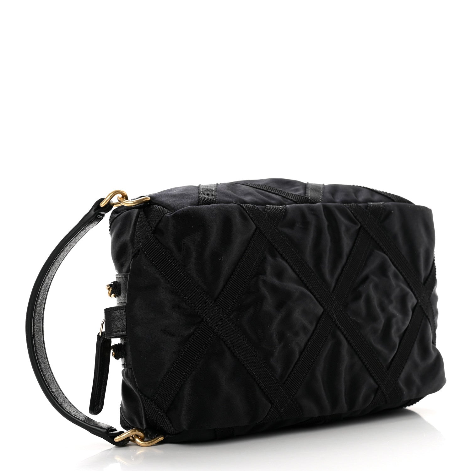Chanel Nylon Grosgrain Lifestyle Pouch With Sleep Mask Black 4 of 7