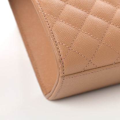 Saint Laurent Grain De Poudre Textured Mixed Matelasse Triquilt Large Monogram Satchel Dune 12 of 12