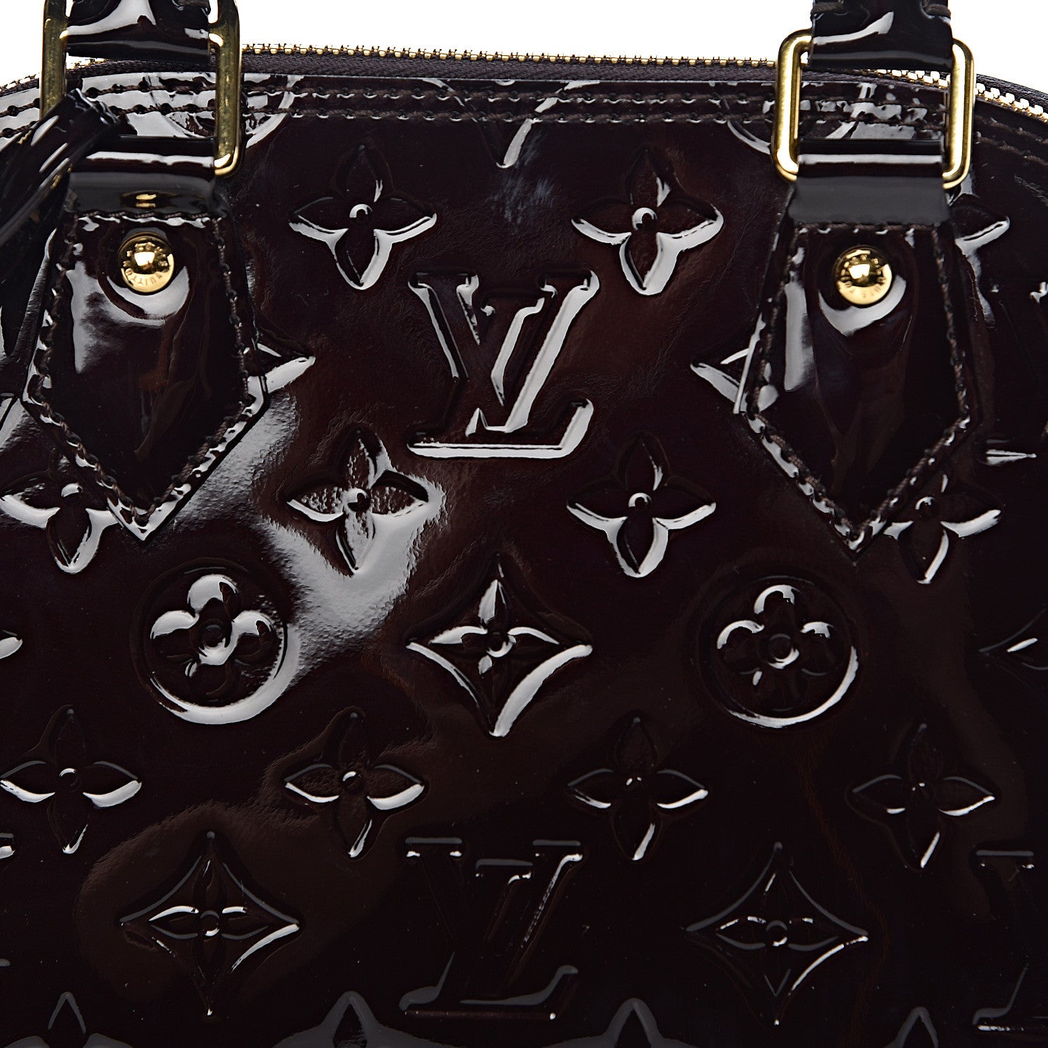 Louis Vuitton Vernis Alma BB Amarante 10 of 10
