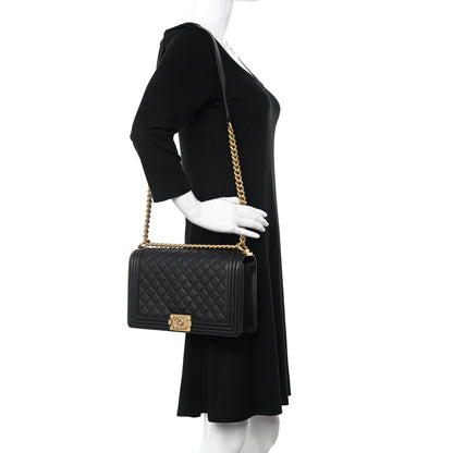 Chanel Calfskin Quilted New Medium Boy Flap Black 3 of 13