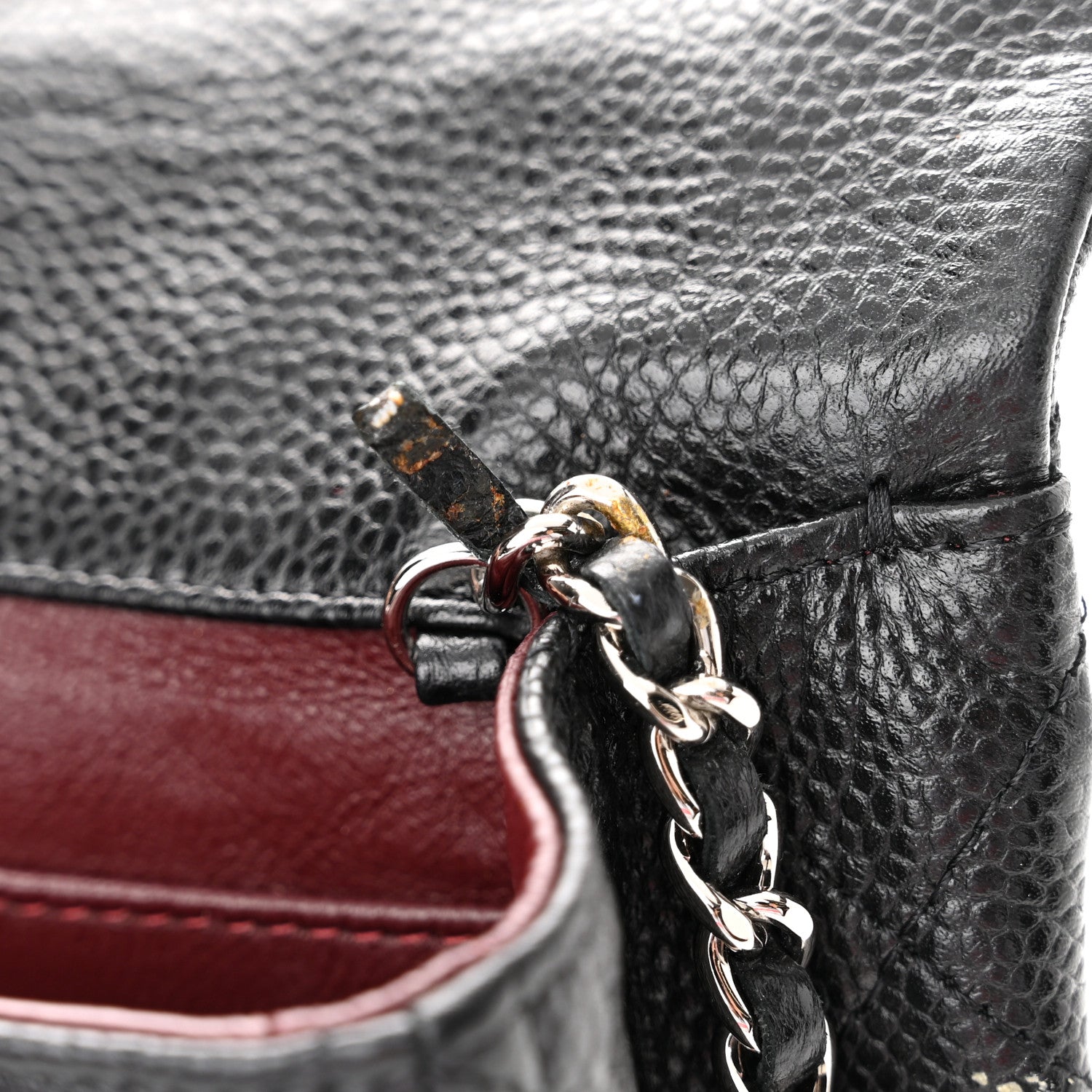 Chanel Caviar Quilted Clutch With Chain Flap Black 11 of 12