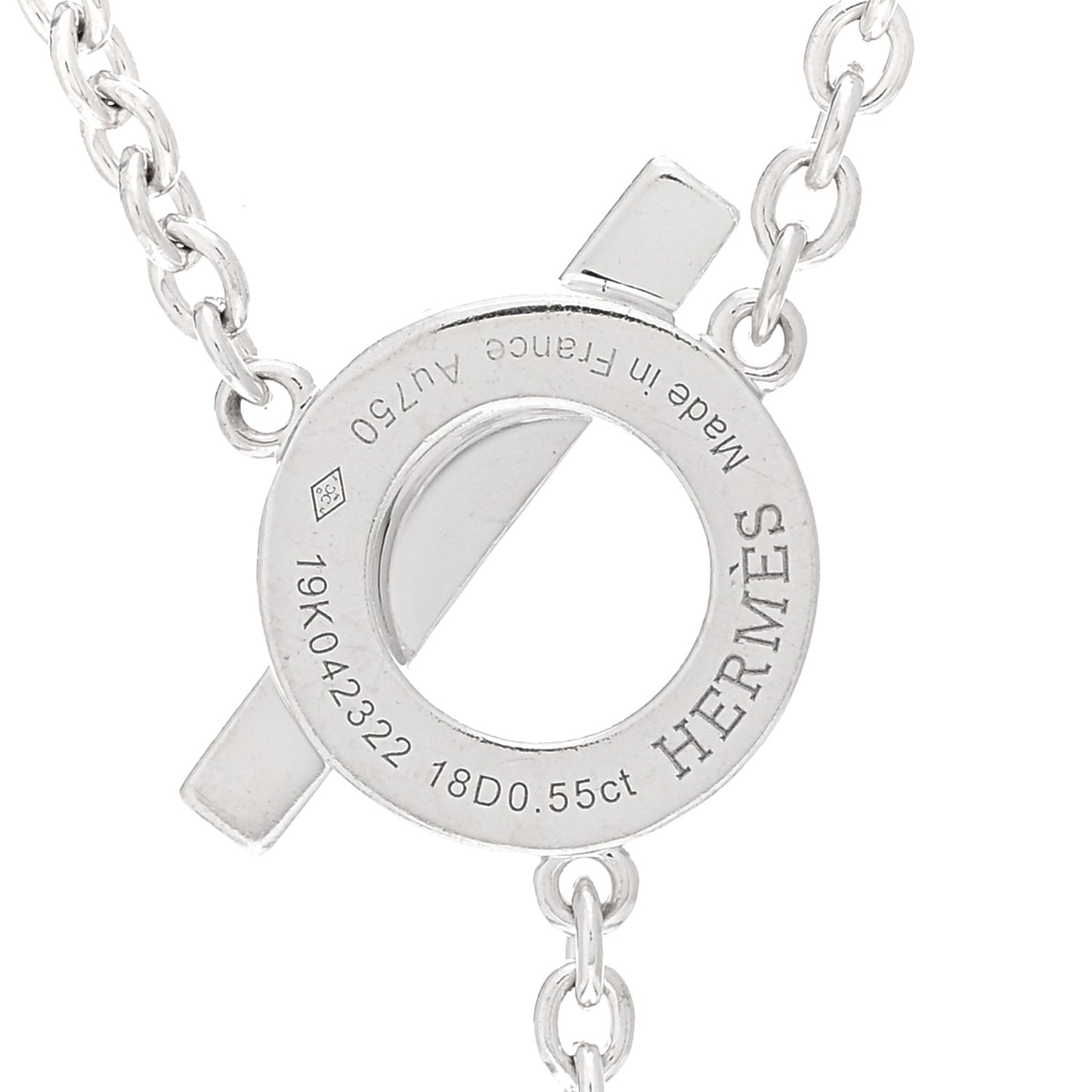 18K White Gold Diamond Finesse Lariat Necklace