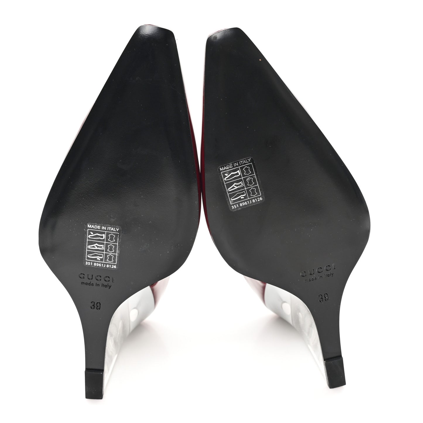 Patent Wedge Mules 39 Rosso Ancora