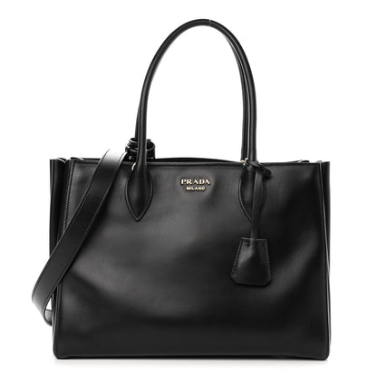 Prada City Calfskin Medium Bibliothèque Tote Black 1 of 11