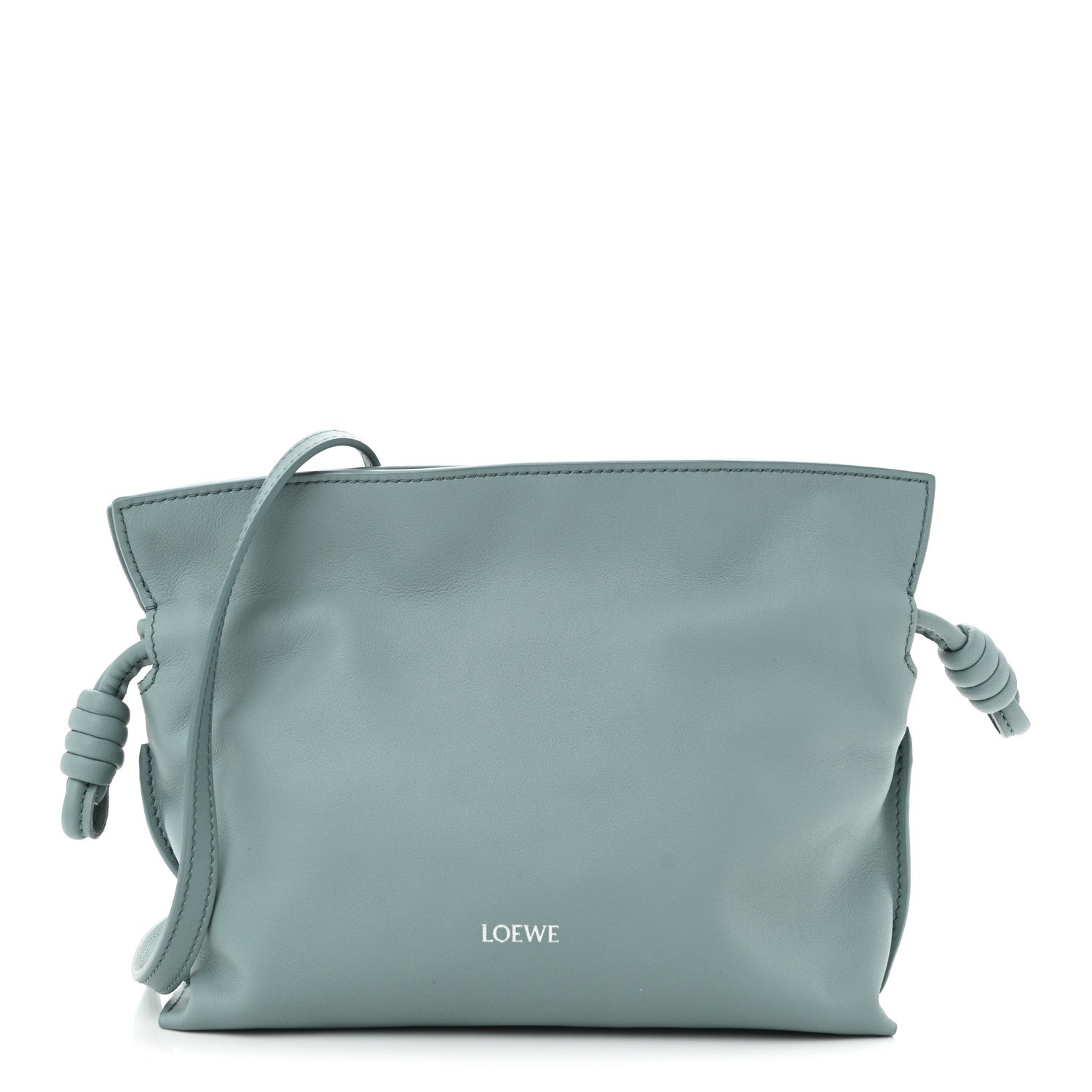 Loewe X SUNA FUJITA Nappa Flamenco Knot Clutch Water 1752011