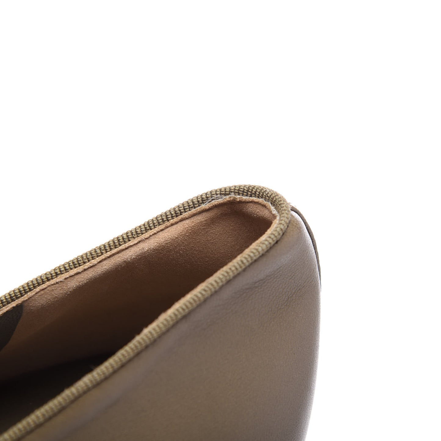 Lambskin Cap Toe CC Ballerina Flats 39 Brown