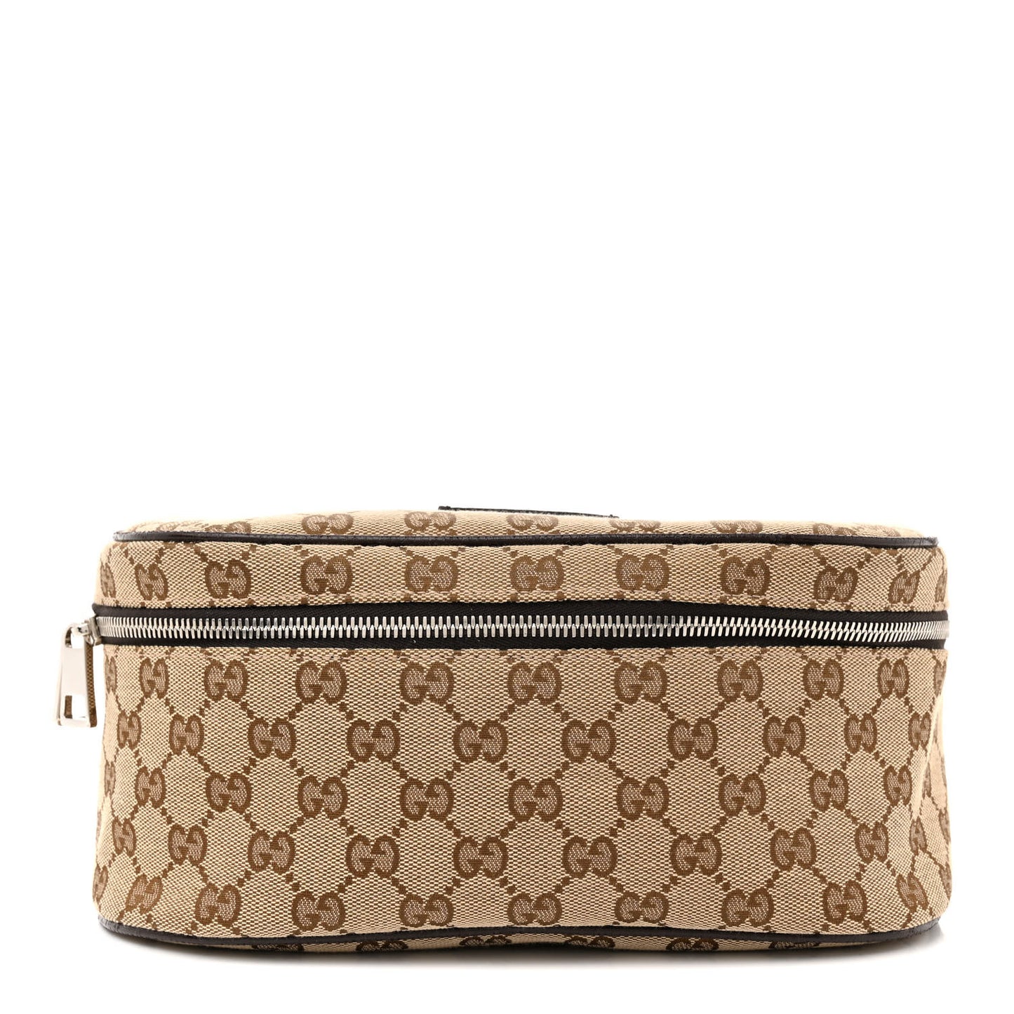 Monogram Dollar Calfskin Waist Pouch Beige Ebony Testa di Moro Marrone Scuro