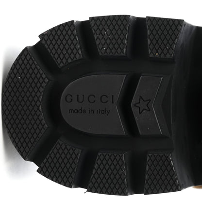 Gucci Calfskin Crystal GG Trip Chelsea Ankle Boots 39 Black 6 of 9