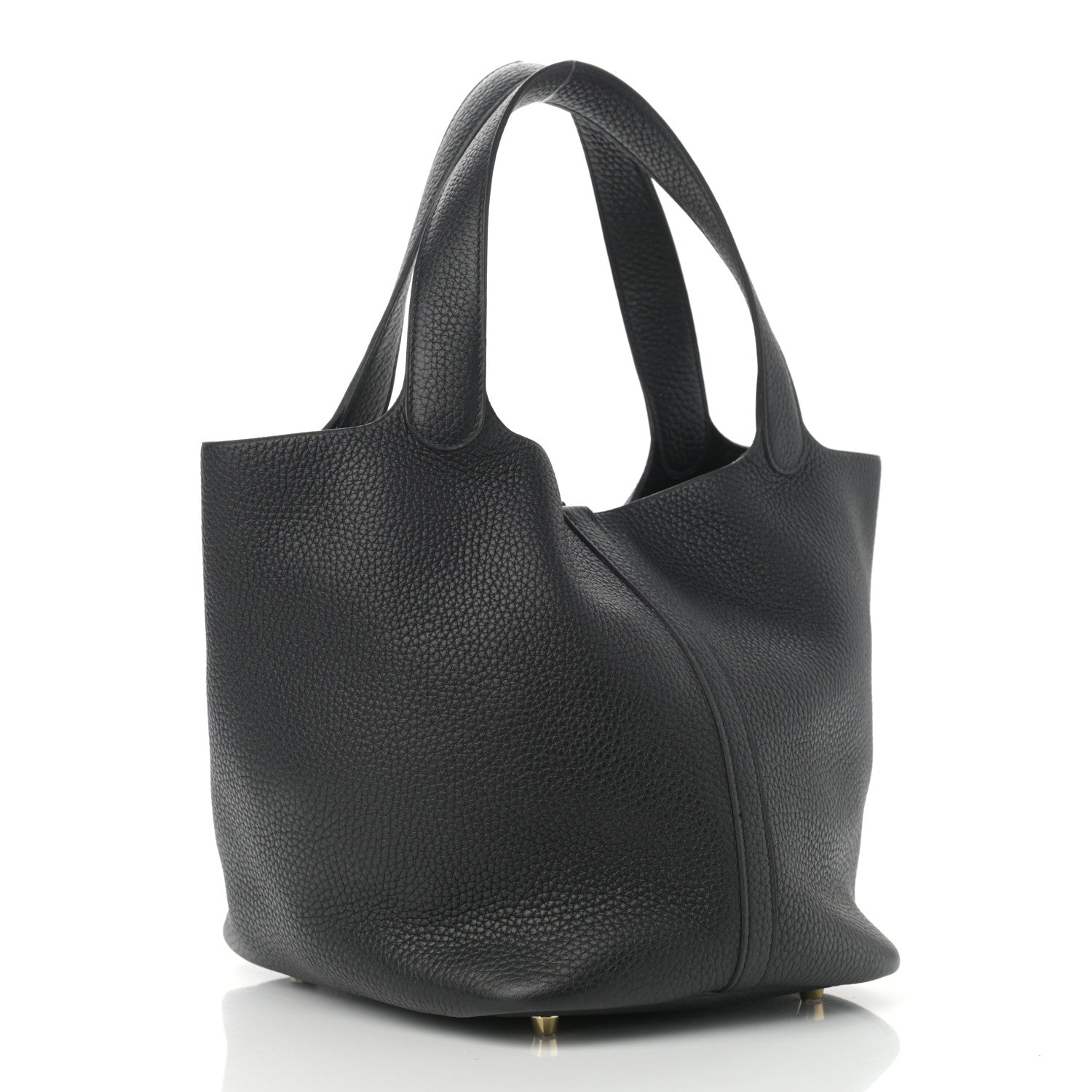 Hermes Taurillon Clemence Picotin Lock 22 MM Black 3 of 11