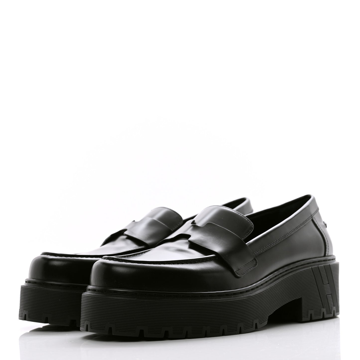 Calfskin Ivy Loafer 39.5 Black