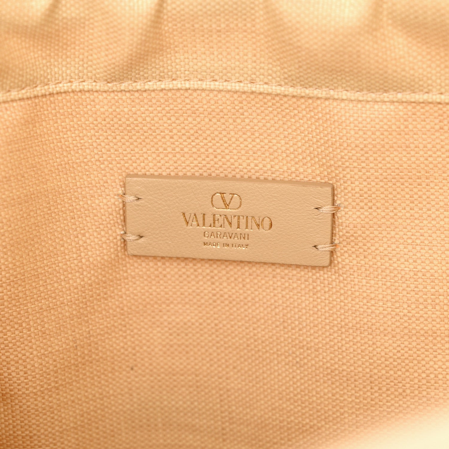 Valentino Garavani Raffia Calfskin Vlogo AllKnots Shopping Tote Natural 7 of 10