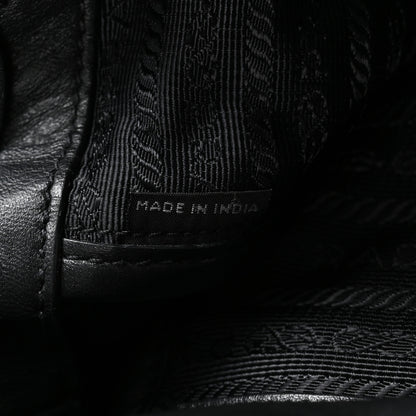 Prada Soft Calf Shopping Tote Black 7 of 11
