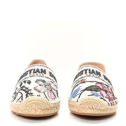 Christian Dior Embroidered Mille Fleurs Granville Espadrille 40 Multicolor 3 of 10