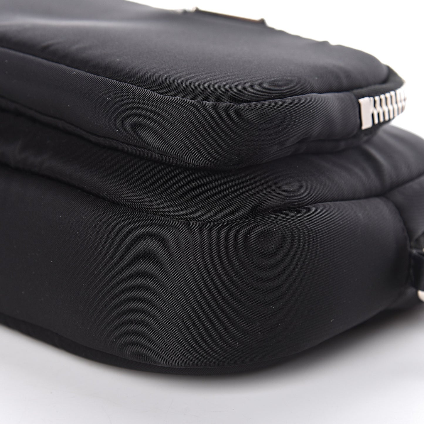 Tessuto Nylon Pocket Wristlet Pouch Black Fuoco