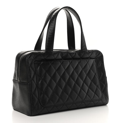 Chanel Caviar Quilted Bowler Black 2 of 9