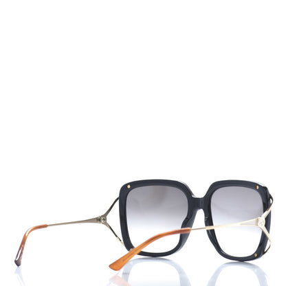 Gucci Acetate Butterfly Sunglasses GG0647S Black White 4 of 6