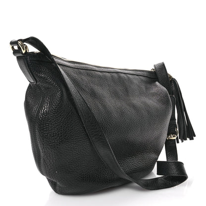 Gucci Pebbled Calfskin Medium Soho Hobo Black 3 of 16