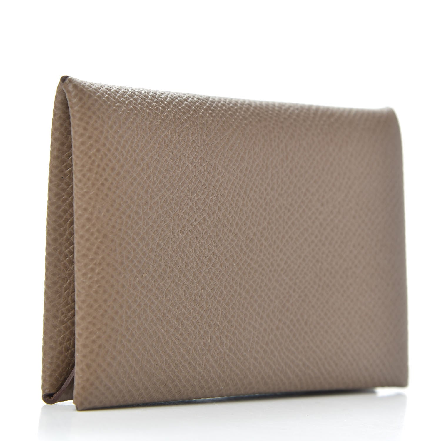 Hermes Epsom Calvi Card Case Etoupe 3 of 8