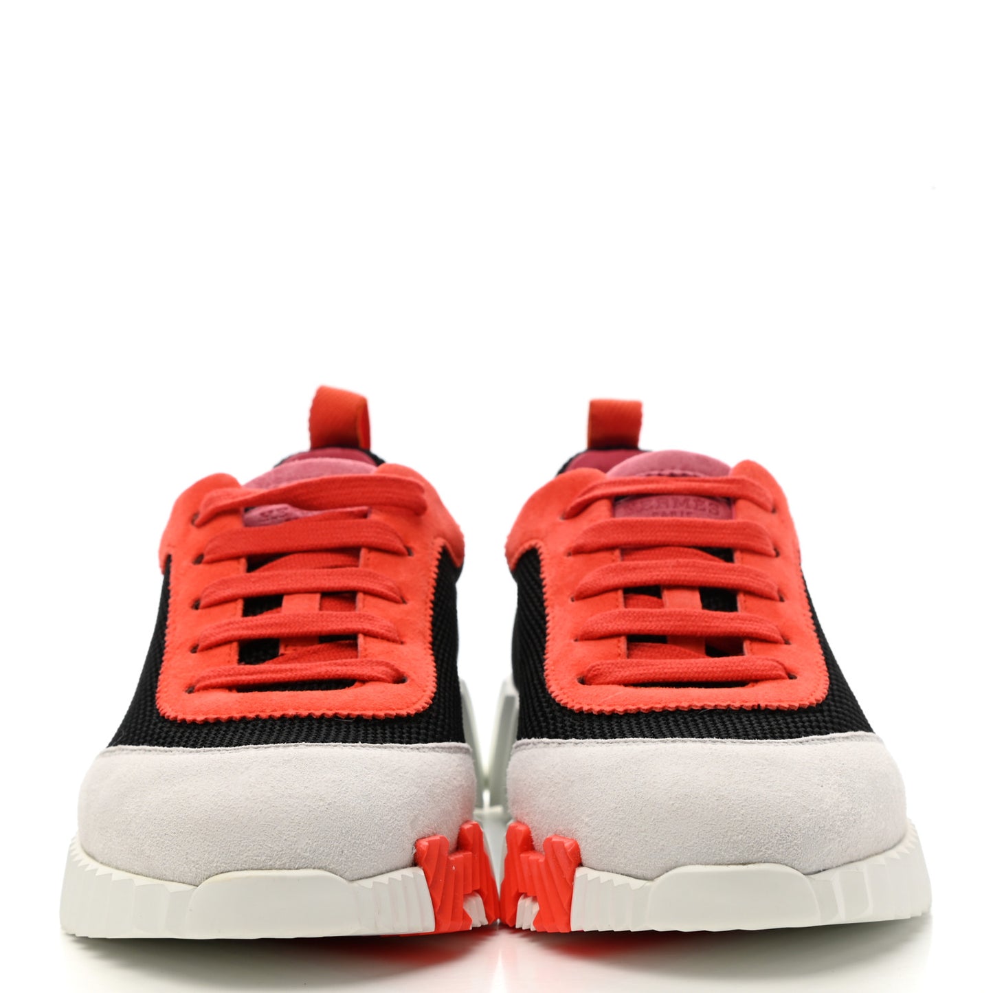 Technical Canvas Suede Goatskin Bouncing Sneakers 37.5 Black Multicolor