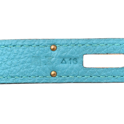Hermes Togo Kelly Retourne 32 Turquoise 7 of 15